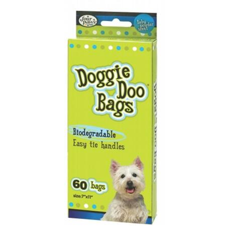 FOUR PAWS INTERNATIONAL Doggie Doo Bags- Lime, 100202134-01816, 60PK 435024